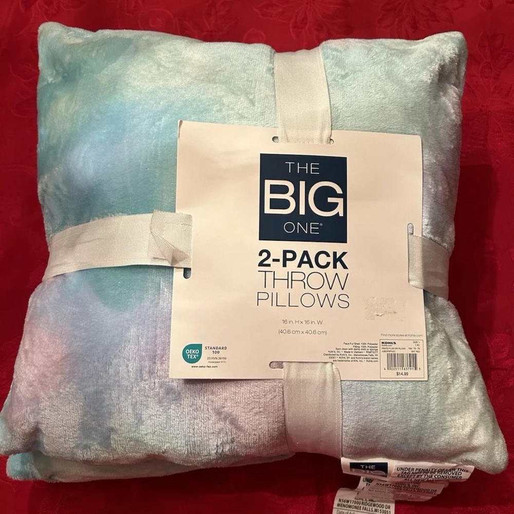 The Big One Blue and White Throw Pillows - 2 Pack